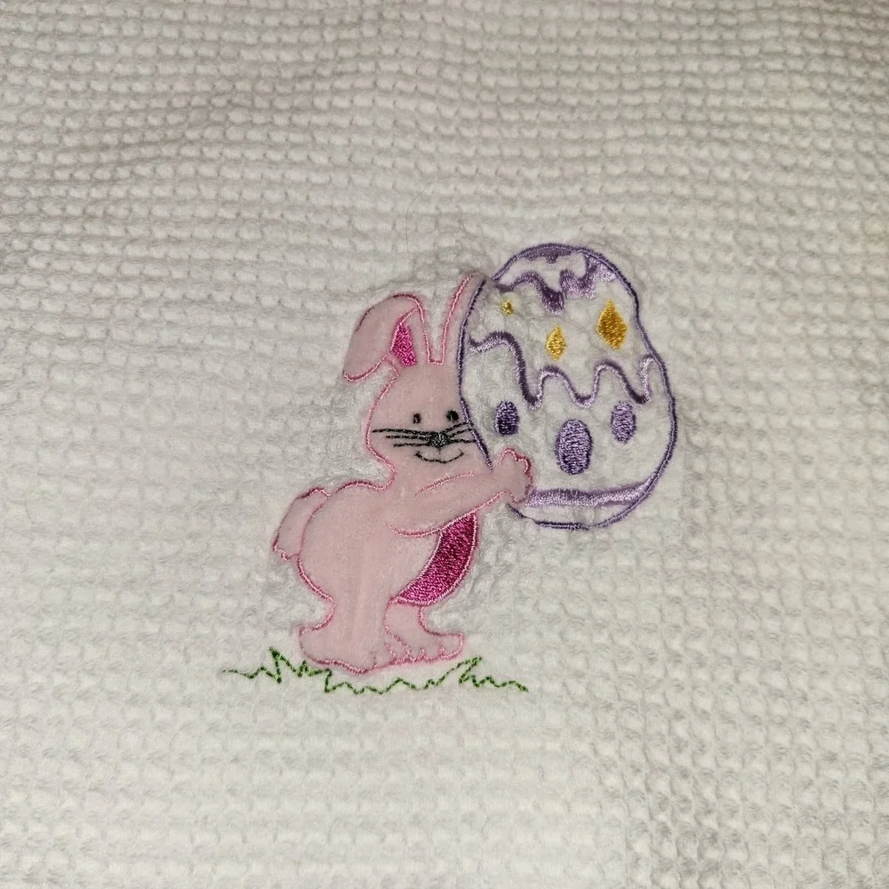 Bittersweet Inn Made in Turkey Easter Kitchen Towel Embroidered 100% Cotton 2 pc